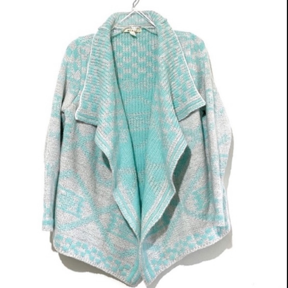 Miami Aztec Boho waterfall heavy open cardigan